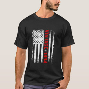 Vintage 1994 American Flag 30th Birthday Gifts 30 T-Shirt
