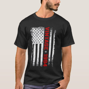 Vintage 1994 American Flag 30th Birthday Gifts 30  T-Shirt