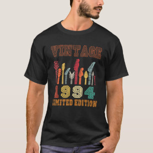 Vintage 1994 Birthday Guitar 28th Birthday T-Shirt