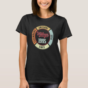 Vintage 1995 27th Birthday Legendary Awesome Epic  T-Shirt