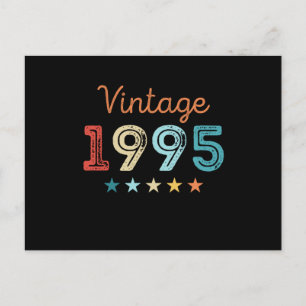 Vintage 1995 30th Birthday Retro Gift 30 year old Postcard