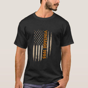 Vintage 1995 Funny 30th Birthday American Flag 30 T-Shirt