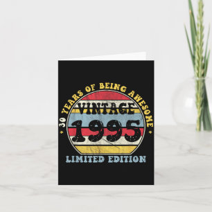 Vintage 1995 Limited Edition 30-year-old 30th Birt Card