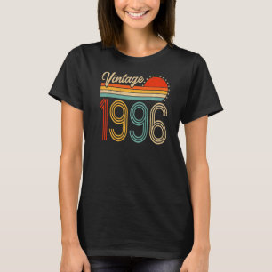 Vintage 1996 Born In 1996 26th Birthday 26 Years T-Shirt