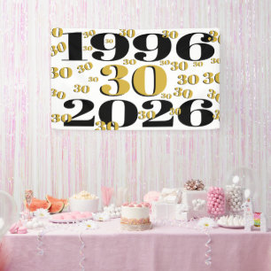Vintage 1996 Milestone 30th Birthday   Banner