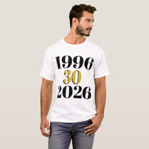 Vintage 1996 Milestone 30th Birthday  T-Shirt