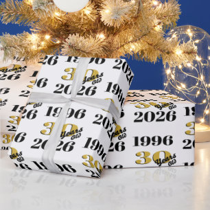 Vintage 1996 Milestone 30th Birthday   Wrapping Paper