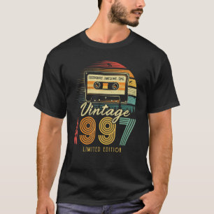 Vintage 1997 Retro Cassette 1997 25th Birthday 25 T-Shirt
