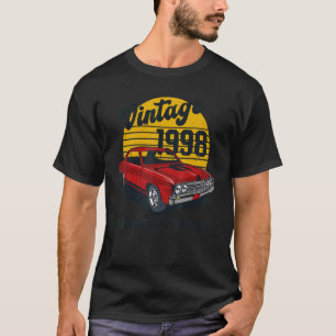 Vintage 1998 24th Birthday Classic Car T-Shirt
