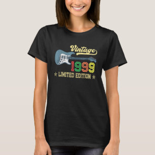Vintage 1999 Birthday Guitar Lovers 23rd Birthday T-Shirt