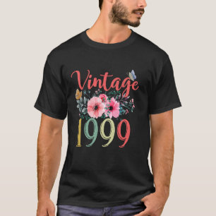 Vintage 1999 Floral Hippie Groovy Wildflower 26th T-Shirt