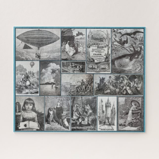 VINTAGE 19th CENTURY ART COLLECTION  Jigsaw Puzzle (Horizontal)