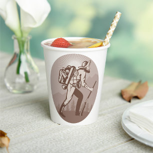 Vintage 19th Century Gold Prospector Miner Hiking Paper Cups
