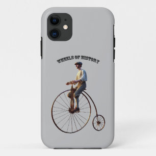 Vintage 19th Century High Wheel Bicycle with Rider Case-Mate iPhone Case