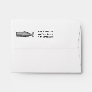 Vintage 19th Century Whale Drawing Envelopes