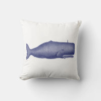 Vintage 19th Century Whale Drawing N