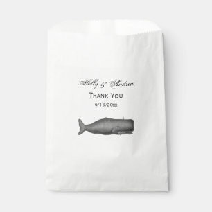 Vintage 19th Century Whale Drawing N Favour Bags