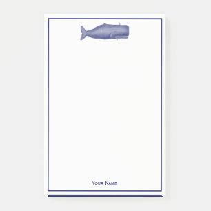 Vintage 19th Century Whale Drawing N Post-it Notes