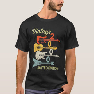 Vintage 2000 Birthday Guitar 22nd Birthday T-Shirt