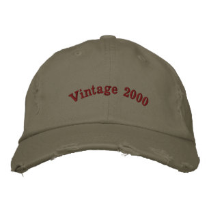 Vintage 2000 Light Olive Heritage Distressed-Hat Embroidered Hat