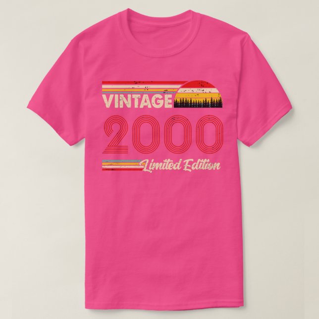 Vintage 2000 Shirt Limited Edition 2000 Birthday (Design Front)