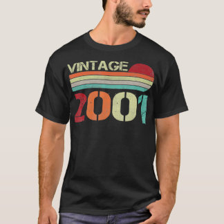 Vintage 2001 Funny 21 Years Old Men and Women 21st T-Shirt