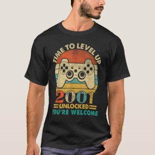 Vintage 2001 Funny 21 Years Old Video Gamer 21th B T-Shirt