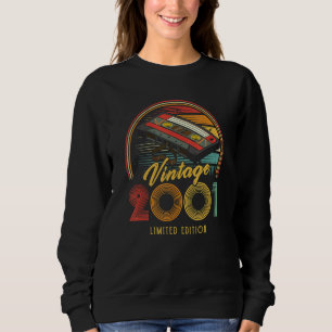 Vintage 2001 Retro Cassette 2001 21st Birthday 21  Sweatshirt