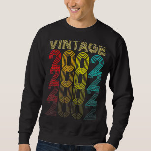 Vintage 2002   20 Years Old Men And Women 20th Bir Sweatshirt