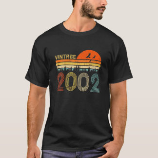 Vintage 2002 20Th Birthday Gift Men Women 20 Years T-Shirt