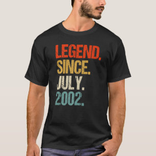 vintage 2002 21st birthday retro 21 years old   T-Shirt