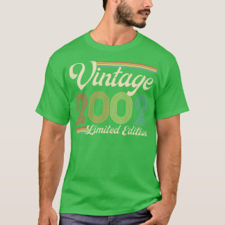 Vintage 2002 Limited Edition 21 Years Old Birthday T-Shirt