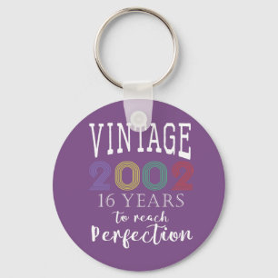 vintage 2002 years to perfection key ring