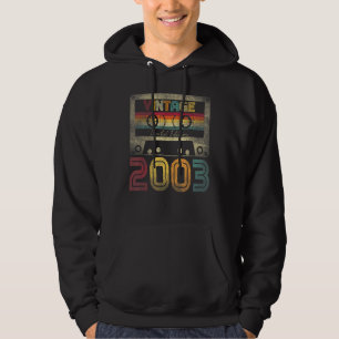 Vintage 2003 19th Birthday  Ideas Men Women Him He Hoodie