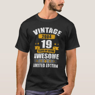 Vintage 2004 19 Year Old 19th Birthday 1 T-Shirt