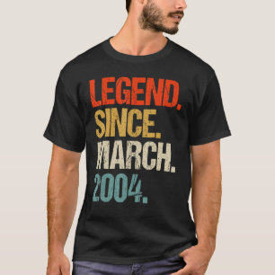 vintage 2004 19th birthday retro 19 years old 1 T-Shirt