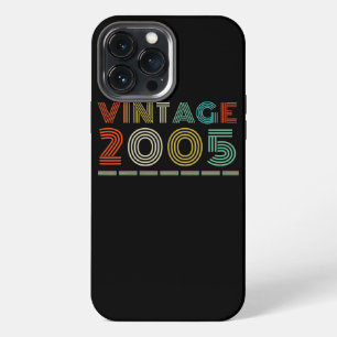 Vintage 2005 17 Years Old Gifts 17th Birthday iPhone 13 Pro Max Case
