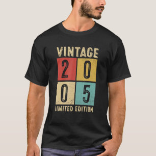 Vintage 2005 Made In 2005 18th Birthday T-Shirt