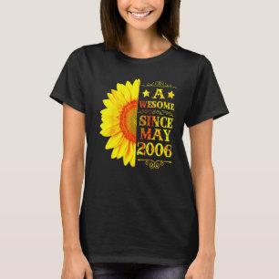 Vintage 2006 16 Years Old May 16th Sunshine Birth T-Shirt