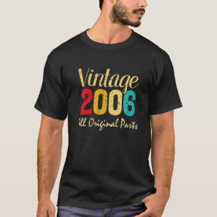 Vintage 2006 16 Years Old Men And Women 16th Birt T-Shirt