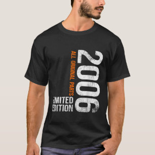 Vintage 2006 20th Birthday Gifts Boy Girl 20 Years T-Shirt