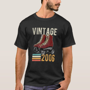 Vintage 2006 Roller Skate 16th Birthday 16 Year Ol T-Shirt