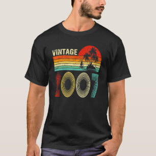Vintage 2007   16 Years Old for Boys Girls 16th Bi T-Shirt