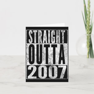 Vintage 2007 19th Birthday 19 Years Old Retro Men  Card