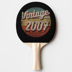 VINTAGE 2007 MEN WOMEN BIRTHDAY GIFT PING PONG PADDLE