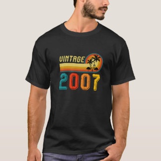Vintage 2007 T For Men Women 14Th Birthday Gift 14 T-Shirt