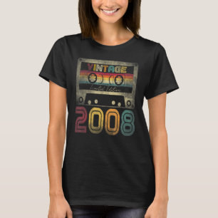 Vintage 2008 14th Birthday Ideas Men Women Him He T-Shirt