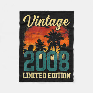 Vintage 2008 Limited Edition 18th Birthday 18 Year Fleece Blanket