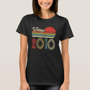 Vintage 2010 Made In 2010 12th Birthday 12 Year O T-Shirt
