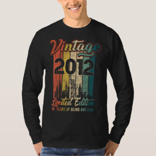 Vintage 2012 10th Birthday 10 Year Of Being Aweso T-Shirt